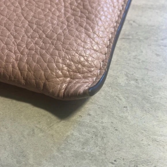 Michael Kors Pebbled Leather Wristlet - Blush Pink - Picture 2 of 12